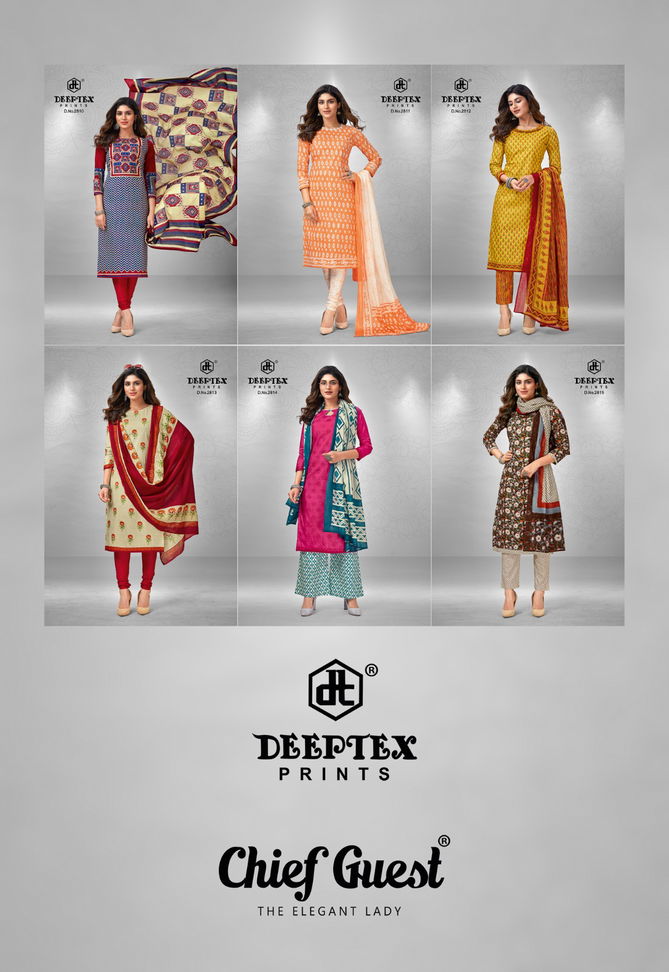 Chief Guest Vol 28 By Deeptex Printed Cotton Dress Material Catalog
